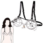 Bdsm Breast Sex Bondage Restraints Set With Nipple Clamps, Breast Bdsm Restraints Bondage Gear & Accessories With Lock And Keys, Nipple Clips Sex Toys For Couples