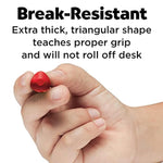 12 Count Beeswax Jumbo Triangle Crayons for Kids with Storage Case