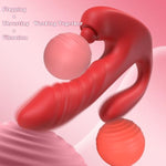 Thrusting Vibrator Sex Toys - 3 In 1 Adult Toys Dildo Women Rabbit Vibrators With 9 Flapping & Thrusting & Vibrating Modes, G Spot Clitoral Vibrator App Anal Toy Sex Toy For Female Couples Games