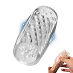 Male Masterburbatar Portable Male Masturbator Cup For Adult Sex Toy, Manual Sucking Insertion Masturbators, Open Ended Transparent Blowjob Pocket Pussy, Penis Training Sex Toy With Spiral Tunnel