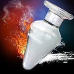 Glass Anal Plugs,Crystal Mushroom Butt Plugs Prostate Massage Sex Toys Crystal Butt Plug Personal Massage Expander Trainer Dildo Clear Mushroom Anal Dildos Prostate Massage For Men,Women