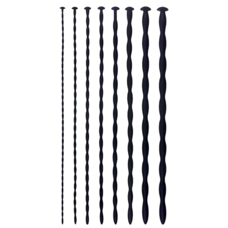 Silicone Urethral Blockage Dilation Provocative Masturbation Masturbation Stick Sex Toy 8 Pcs