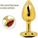 Heart-Shaped Jewelry Base Anal Butt Plug 3Pcs Metal Anal Plug Male And Female Anal Masturbation Toy Anal Plug Set