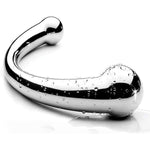 Double Ended Stainless Steel Spot Wand Massage Stick Pure Metal Penis P-Spot Stimulator Anal Plug Dildo Sex Toy For Women Men (S,14 Oz)