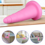 Large Pink Ice Cream Cone Anal Plug for Men and Women - Super Soft Liquid Silicone Dildo for Anal Training and Stimulation