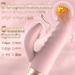 Rabbit Vibrator Sex Toys for Women - G Spot Clitoral Anal Dildo Vibrator with 7 Vibrating Modes & 6 Clit Speeds,Female Vibrator Wand Anal Nipples Stimulation Adult Sex Toys for Women Blush Pink