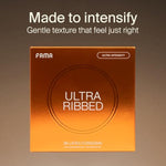 Ribbed&Ultra Thin Condoms, For Ultra Sensitivity, Natural Latex, Lubricated Condoms - 72 Count