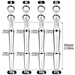 Stainless Steel Penis Plug Hollow Urethra Sound Male Urethral Dilator Masturbation Prostate Massager Men Sex Toys (M)