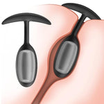 Anal Plug, Soft Silicone Anal Plug With Built-In Metal Ball Prostate Massager Anal Dilator Anal Sex Toys For Men And Women (S)
