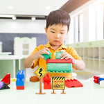 Kids Traffic Signs Playset: 30Pcs Street Traffic Cone Barricade Signs Crosswalk Signal Educational Mini Toys For Boys Girls, Ages 3+