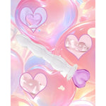 Glass Dildo Glass Pleasure Wand Crystal Pink Heart Massager