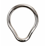 Penis Ring Stainless Steel Curved Cockrings 7 Different Sizes Of Erection Ring Metal Testicle Rings Male Sex Toys Adult Scrotal Training Chastity Device (54Mm)