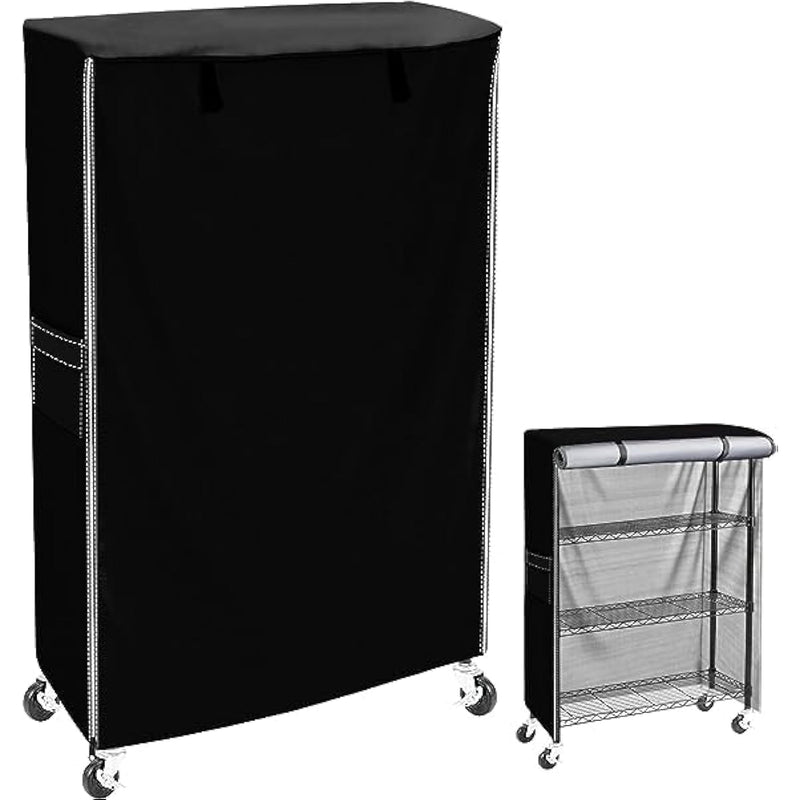 Storage Shelf Cover Wire Rack Shelving Cover, Fits Racks 30" Lx14''Dx16''H,Great
