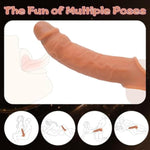 Condom There Is A Slight Protrusion At The Top Enhancement, Extender Enhancer (Brown)