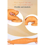 Anal Plugs With Strong Suction Cup Butt Plug Realistic Dildo Soft Liquid Silicone Vaginal Prostate Massage Stimulation For Men And Women (M)