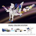 Car Toy Transformable Unicorn, Sports Car Collision Magic Unicorn, Children'S Transformable Car Robot Suitable For Boys And Girls