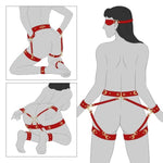 Sex Bondage Bdsm Kit Restraints 6Pcs Sets With Bed Sex Bondage Kit Restraints