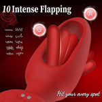 Rose Sex Toys Flapping Anal Vibrators Prostate Massager, Vibrating Anal Plug With 10 Flapping & Vibration Modes, Remote Control G-Spot Anal Toys Butt Plug Adult Sex Toys For Women Men Couple