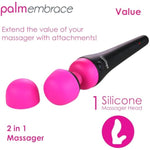 Palmembrace Silicone Attachment Head, Dual Stimulation, Compatible With Plug And Play, Recharge, And Original Massager, Soft Touch Silicone