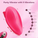 Wearable Panty Vibrator + Anal Dildo Anal Plug Trainer Kit