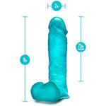 B Yours Plus - Realistic Clear Dildo 9 Inch Long 2 Inch Thick Dildo With Suction Cup & Balls Soft Real Feel Female Sex Toy Dildo For Beginners Women Men Couples Adult Sex Toys