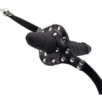 Double-Cock Dildo Penis Mouth Gag Mouth Plug Penis Gag With Multi-Function Oral Fixation Mouth Stuffed Bondage Leather Strap On Bdsm Adult Sex Toy