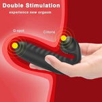 Silicone G Spot Clitoris Vibrator for Women - Mini Finger Masturbator with Anal Stimulation and Teasing