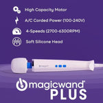 Magic Wand Plus (New 2019 Hv-265) The Original Personal Massager With Built-In 4 Speed Controller And Free Active Personal Trigger Pin Point Massager, 1-Year
