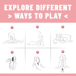 Sex Pillow Dildo Pillow Inflatable Sex Position Pillow Dildo Mount With Dice Sex Furniture For Couples (Pink)