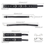 Sex Bondage Kit, 3 Pcs Anal Hooks With Adjustable Handcuffs Collar Sex Restraint Bondage Set Bdsm Sex Toy For Couple Lovers