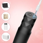 Women Bullet Vibrator Portable Mini Vibrator With 10 Vibration Modes For Clitoral Nipple Stimulation Female Rechargeable Lipstick Adult Sex Toy?Black?