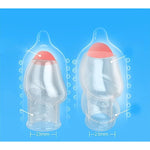 Transparent Soft Open Sleeve Men'S Deepened Thread Trainer G-Spot Stimulation Couples Share Penis Ring