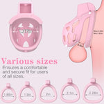 Male Chastity Cage, Small Chastity Devices With 5 Sizes Rings And Invisible Lock For Man Penis Exercise Bondage Gear & Accessories Lightweight Adult Sex Toys