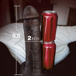 2" Diameter Thick Big Black Thrusting Dildo Vibrator, Lifelike Realistic Bbc Dildo Penis With 9 Vibrating & 3 Thrusting Modes, Suction Cup Silicone Dildos Sex Toys For Women G-Spot Anal Stimulation