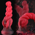 G-Spot Dildo Realistic Monster Penis Fantasy Spiral Anal Beads Liquid Silicone Butt Plug Anal Sex Toys With Powerful Suction Cup Vaginal Stimulation For Women Men