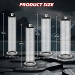 Penis Pump with Metal Handle and Pressure Gauge for Men - Increase Penis Size