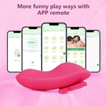 Wearable Panty Vibrator With Butterfly Magnetic Clip, App & Remote Control Vibrator, 9 Vibration Modes, Rechargeable Clitoral Stimulator Adult Sex Toys For Women