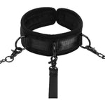 Bondage Collar Leash Set With Nipple Clamps, Blindfold And Studded Heart Spanking Paddle For Adults Bdsm Restraint Sex Toys