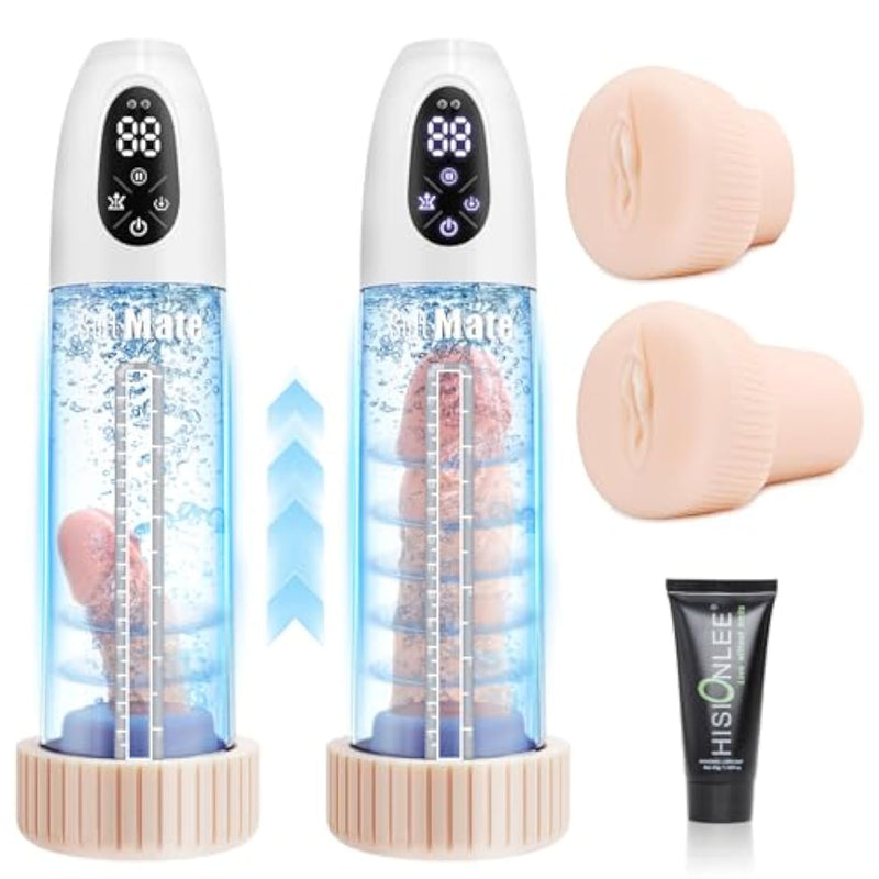 Penis Pump Sex Toys For Men, Electric Penis Vacuum Enlargement Pump With 4 Manual Training And 3 Auto Suction Modes, Automatic Male Masturbator With Pocket Pussy, Adult Sex Toy For Men Stronger Bigger