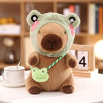 2 Capybara Plush With 12 Pcs Clothes & Accessories, Dress Up Capybara Stuffed Animal Plush Toys, 10.2 In Cute Plushies For Girl/Boy Birthday