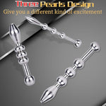 Metal Sperm Lock Urethral Plug Penis Plugs Urethra Dilatation Stainless Steel Horse Eye Rod Male Masturbate Sex Toys Set Of Three
