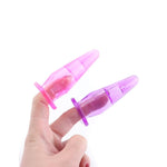 Finger Sleeves Butt Plug G-Spot Clitoral Stimulator Finger Sleeve Soft Silicone Sex Toy Stimulation For Gay Prostate Transparent Anal Butt Plug 3Pcs