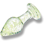 Luminous Glass Butt Plug Anal Plug Anal Sml Trainer Dilators With Rounded Safety Bottom, Crystal Glass Dildo G-Spot Massager Adult Sex Toys For Men Women (Sml)