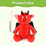 Red Monster Stuffed Animal Toy, Cute Plushies, Stuffed Bat Plush Gift For Kids, Boys, Girls, Children Birthday Christmas