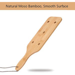 14Inch Bamboo Spanking Paddle With 5 Holes For Adult Bdsm Sex Play