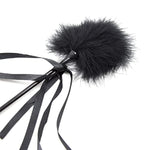 Black Lace Plush Teaser Stick Feather Stick Sm Sex Toy Alternative Training Adult Toys