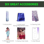 17Lb Bbw Fat Brown Sex Doll - 1:1 Scaled Down Nerissa Design, Realistic Pussy Ass Sex Toy For Men With Dual Vagina & Anal Channels,Male Masturbator With Accessories