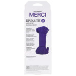 Doc Johnson Merci - Bind & Tie - 6mm Hemp Bondage Rope - 30 Feet - for Adults Only, Violet