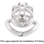 Medical Grade 304 Stainless Steel Ergonomic Design Chastity Device Easy To Wear Male Sm Penis Exercise Sex Toys K740 (40Mm/S Size)