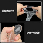 Penis Sleeve Cock Sleeve Sex Toys For Men, Transparent Penis Extender Girth Extension Enhancer For Men,Realistic Dildos With Penis Ring, Penis Pump Enlarger Adult Sex Toys For Couples